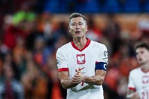 莱万打进34球排名世预赛历史射手榜第5位，差2球追平梅西