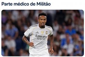  友谊赛受伤！皇马官方：米利唐右腿内收肌损伤，伤缺时间有待观察